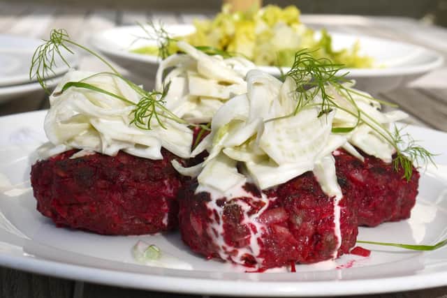 Give your beefburger or beetburger a kick with grated horseradish