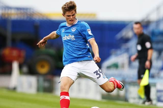 Pompey's Joe Hancott. Picture: Joe Pepler