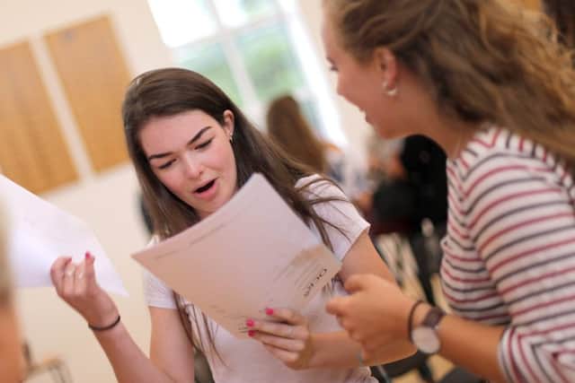 Emma Lamb, 18, gets her results at Portsmouth High School Picture: Sally Tiller