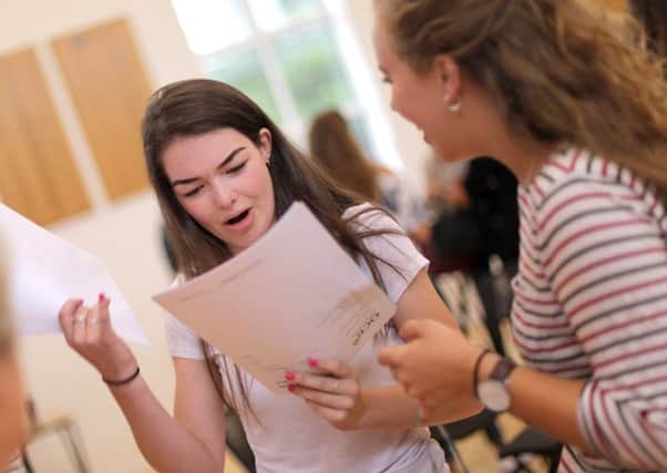 Emma Lamb, 18, gets her results at Portsmouth High School Picture: Sally Tiller