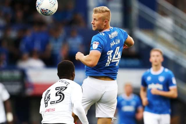 Pompey front man Curtis Main Picture: Joe Pepler