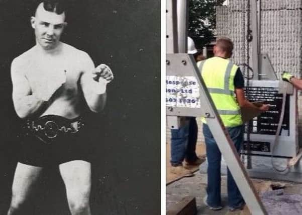 Boxer Billy Streets is one of those remembered on the new memorial.