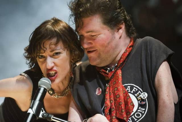 Nadia Albina and John Kelly in Reasons To Be Cheerful.  Picture by  Patrick Baldwin