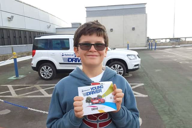 Young Driver
Daniel Roper, age 11, at his first Young Driver lesson
