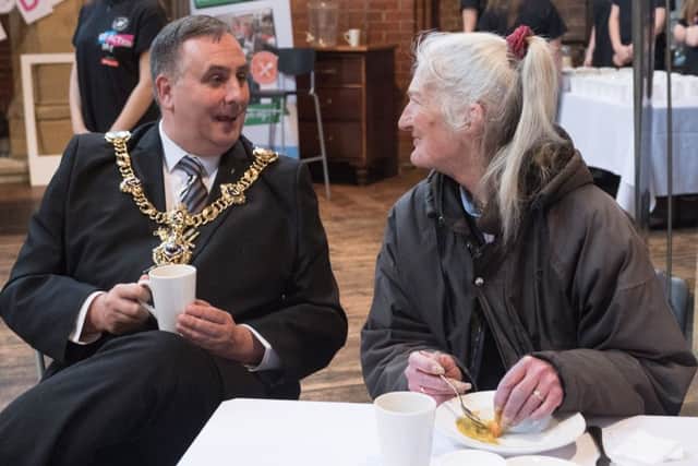 Cllr David Fuller held a number of coffee mornings during his time as Lord Mayor.  Picture Credit: Keith Woodland. PPP-170319-151105001