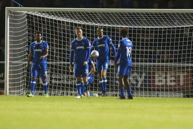 Pompey were poor at the back against Northampton. Picture: Joe Pepler