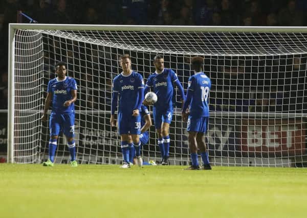 Pompey were poor at the back against Northampton. Picture: Joe Pepler