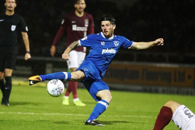 Matty Kennedy was on target in Pompey's 3-1 loss at Northampton