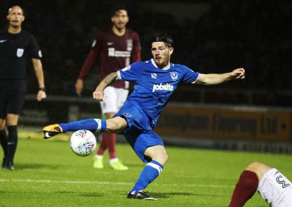 Matty Kennedy was on target in Pompey's 3-1 loss at Northampton