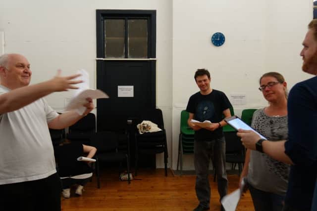 Mark My Words, by Bench Theatre in rehearsal