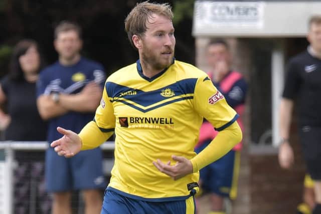 Moneyfields defender Sam Pearce. Picture: Neil Marshall (171026-44)