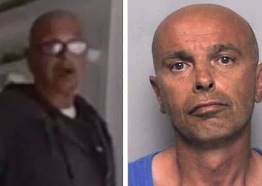 Colin Ellinor was captured on camera entering and leaving the property. Picture: Sussex Police