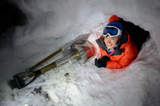 Capt Nics Wetherill undergoing cold weather survival drills in Norway's Arctic Circle Picture: Cpl Jamie Dudding