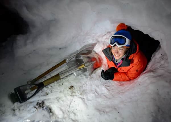 Capt Nics Wetherill undergoing cold weather survival drills in Norway's Arctic Circle Picture: Cpl Jamie Dudding