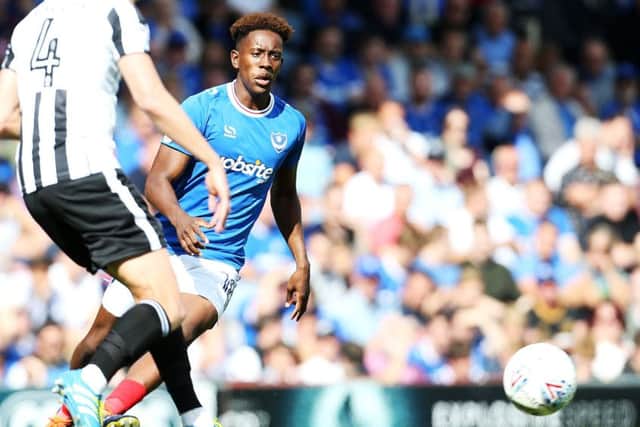 Pompey winger Jamal Lowe