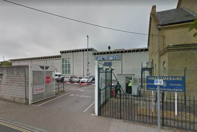 HMS Temeraire is in lockdown after the terror threat level was raised to critical (image from Google Maps)