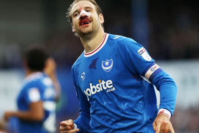 Pompey skipper Brett Pitman Picture: Joe Pepler