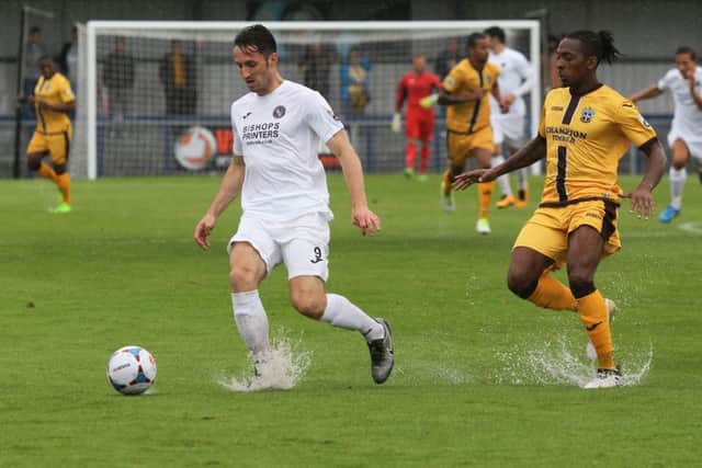 Jason Prior scored the equalising goal for Hawks in their FA Cup win. Picture: Habibur Rahman