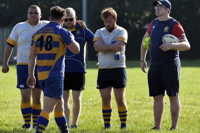 Gosport & Fareham coach Simon Pickett, right. Picture: Neil Marshall (171124-406)