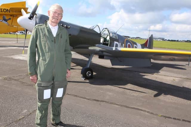 David Bishop next to the Spitfire Mark 26 that he built
Picture: Habibur Rahman (171212-233)