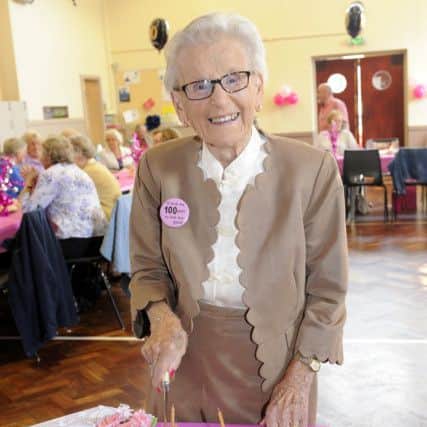 Gladys has been a member of the Drayton Friendship Club for more than 30 years. Picture: Malcolm Wells (170914)