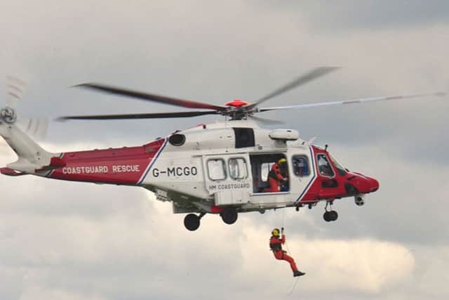 HM Coastguard crew take part in a rescue dispay at Daedalus 100 Picture: Fareham Borough Council