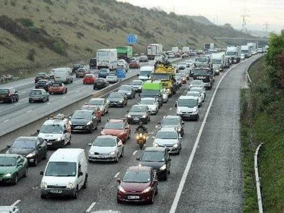 Traffic is slow on the M27 this morning...