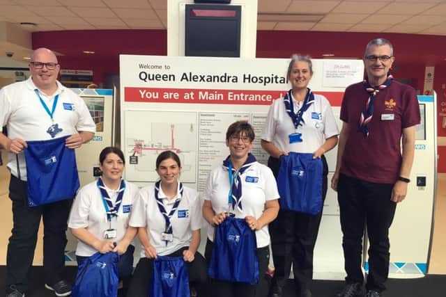 From left, Martin Dowle, Marie Bland, Rosemary Harrison, Sara Sullivan, Wendy Durrant and Peter Moody