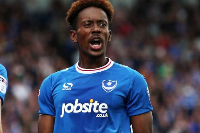 Jamal Lowe celebrates scoring against Fleetwood Picture: Joe Pepler