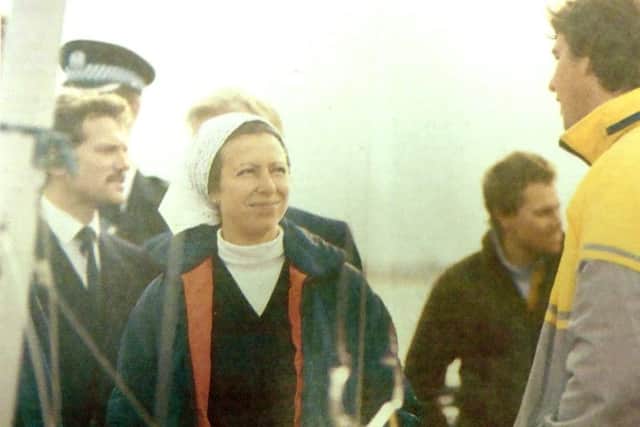 retro september 2017 PrincessAnne - Princess Anne talks to Flying Dutchman Olympic hopefuls at Hayling