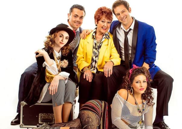 From left, Cassie Compton, Ray Quinn, Ruth Madoc, Jon Robyns, and front Stephanie Clift.