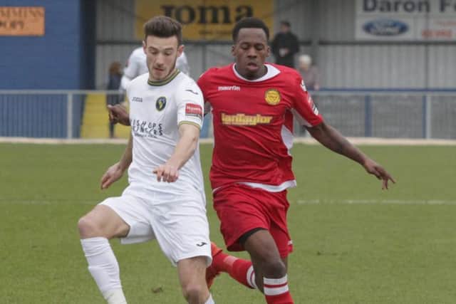 Bradley Tarbuck bagged a double for the Hawks at Fleet Spurs