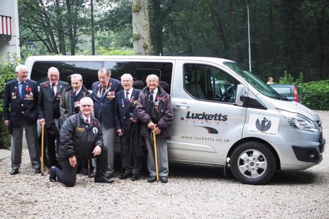 Second World War veterans and volunteer Lucketts driver, Peter Burgess
