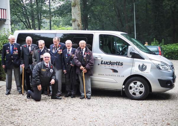 Second World War veterans and volunteer Lucketts driver, Peter Burgess
