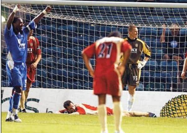 Pompey suffered a 3-2 defeat in the Carling Cup at Gillingham on September 20, 2005