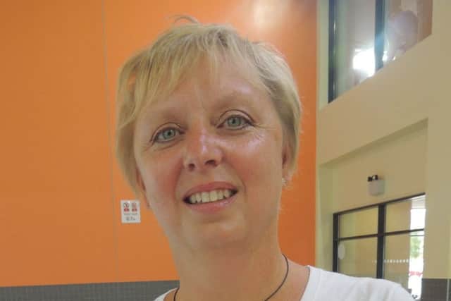 Swimming instructor Karen Townsend, who is encouraging women to learn to swim