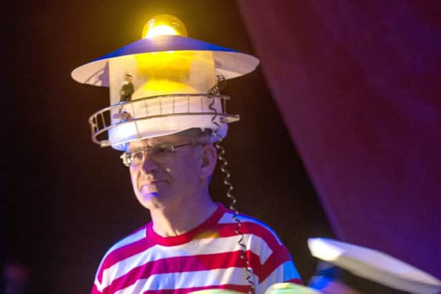 David Mummery pictured dressed as a lighthouse for a comedy sketch