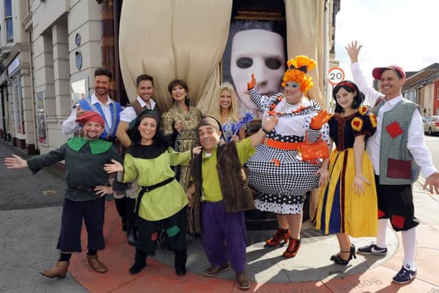 The Kings panto cast includes Melinda Messenger, Anita Harris, Simon Grant, Marcus Patrick, Jack Edwards and Jordan Adams, along with seven dwarfs, plus new star Hannah Lowther as Snow White
Picture: Malcolm Wells (170922-2941)