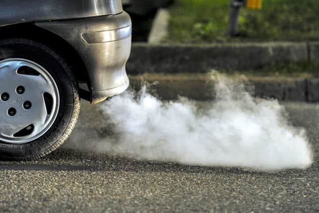 Car exhaust fumes contribute to nitrogen dioxide levels