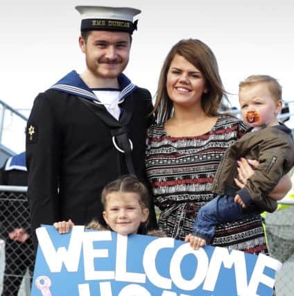 AB Chef Gary McEwan with his family Picture: L/Phot Louise George
