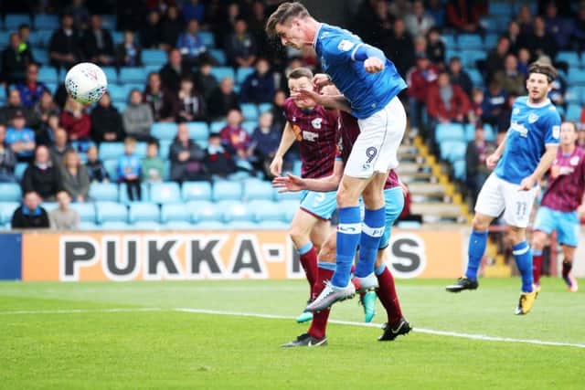 Oliver Hawkins missed a great opportunity to equalise when the score was 1-0 to the hosts