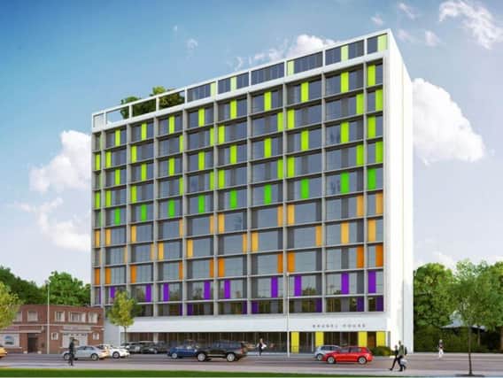 Designs for a revamp of the old city eyesore Brunel House