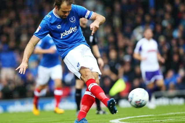 Pompey captain Brett Pitman Picture: Joe Pepler