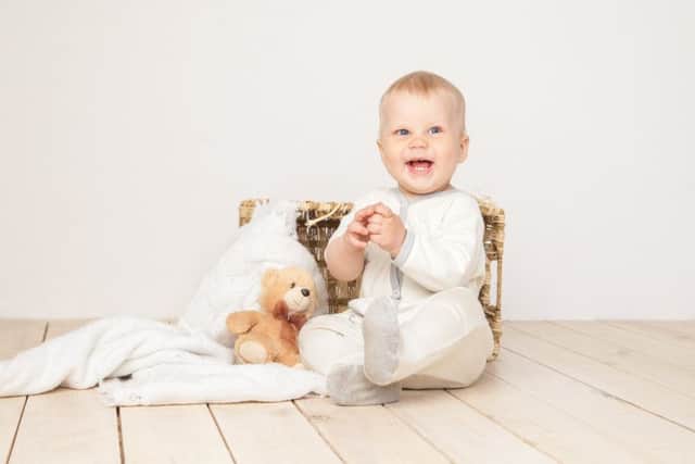 Kieran's son Louie is now on his fourth photoshoot - at just 21 months (Shutterstock)