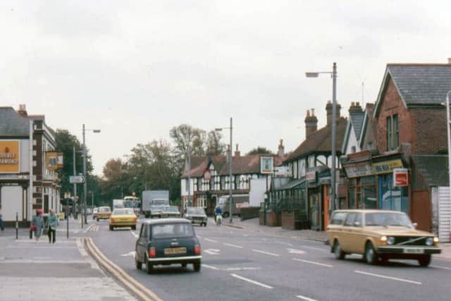 The camera has been turned 180 degrees from the picture above to show Milton Road looking south on the same day. Picture: John Rich