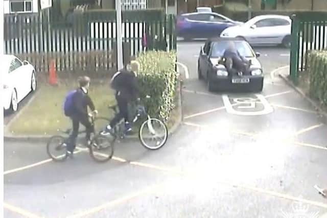 A screen shot from the CCTV