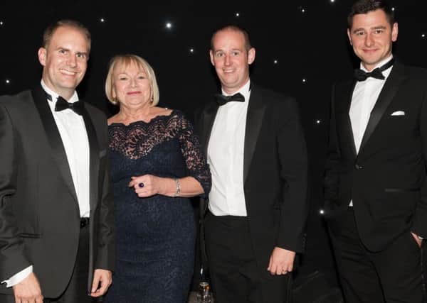 Liz Parker with nominees in the Retail and Leisure Awards at the Guildhall, Portsmouth
