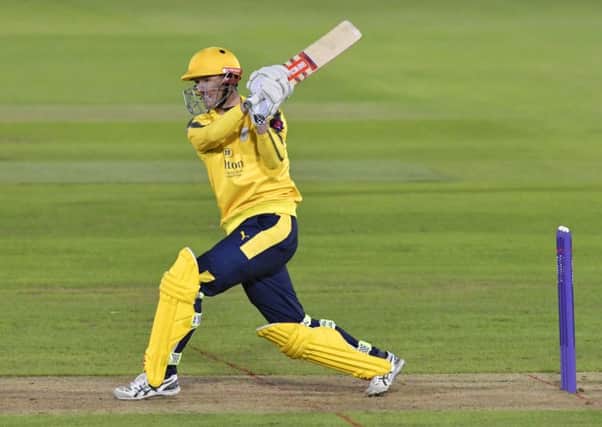 George Bailey struck 55 for Hampshire in their first innings at Warwickshire. Picture: Neil Marshall