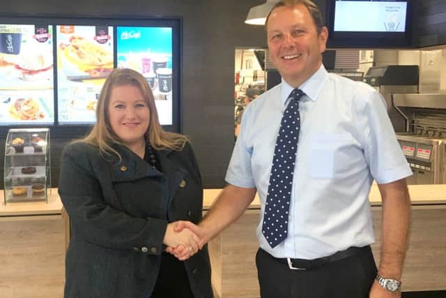 Cllr Donna Jones and Grant Copper