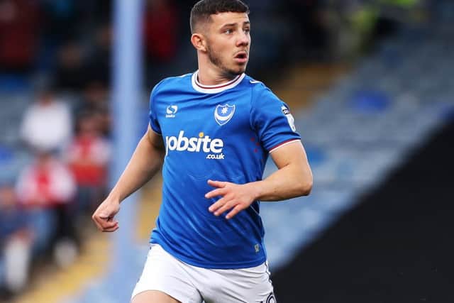 Conor Chaplin will miss Oldham's trip to Fratton Park on Saturday. Picture: Joe Pepler